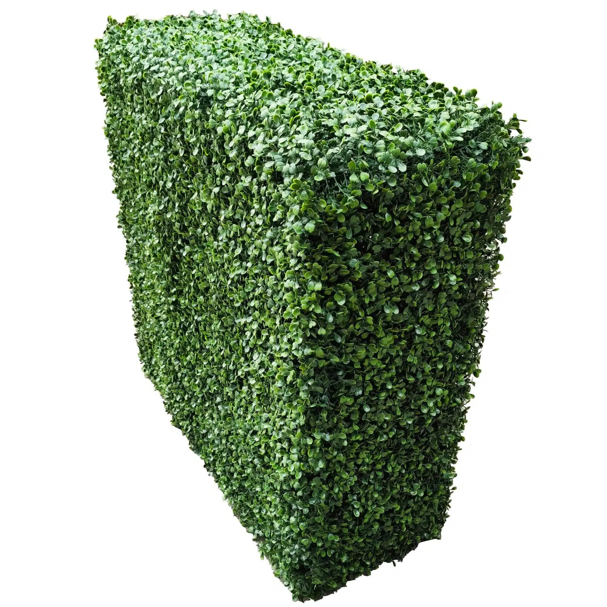 Premium Two Tone Green Artificial Boxwood Hedge 30"L x 30"H Commercial Grade UV Resistant-0