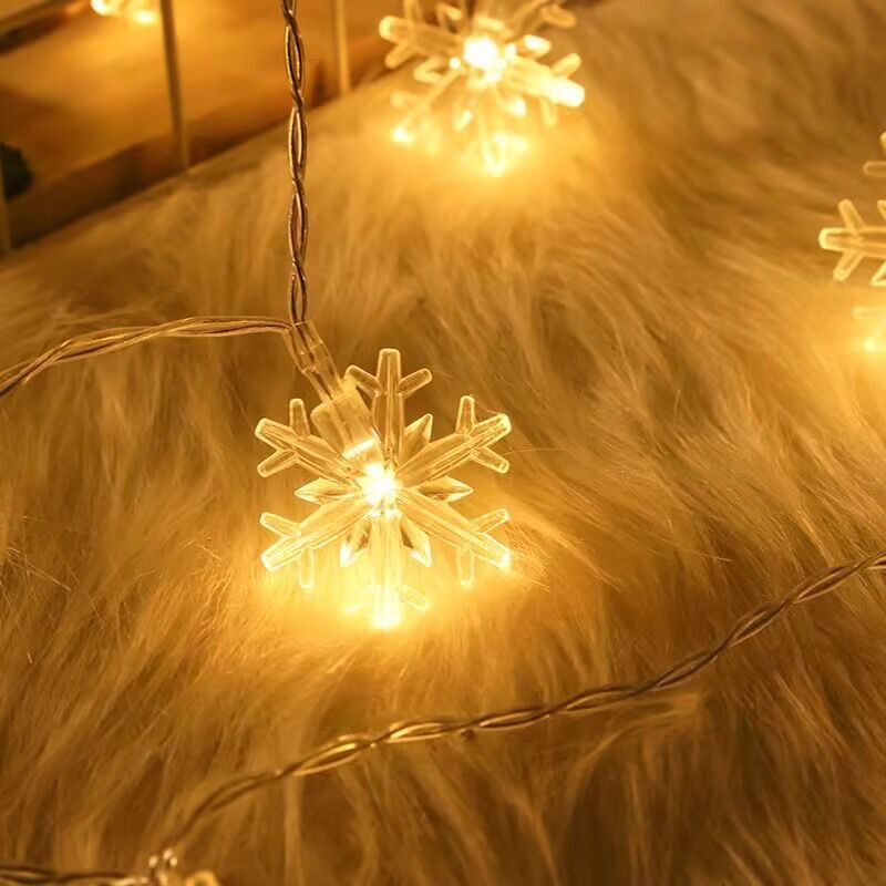 Star And Snowflake Light 40 LED 6M Christmas Tree Party Decoration Outdoor USB Batt-1