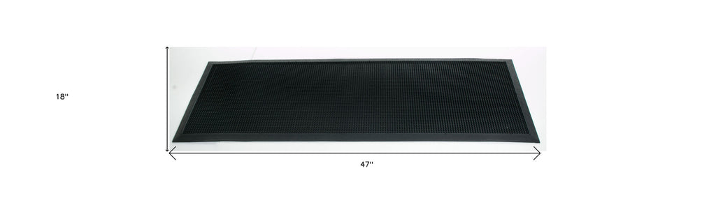 18" X 47" Black Rubber Outdoor Door Mat-2