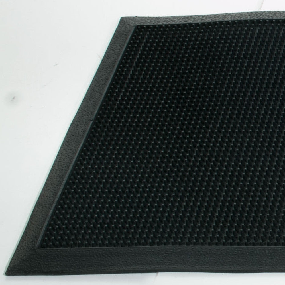 18" X 47" Black Rubber Outdoor Door Mat-8