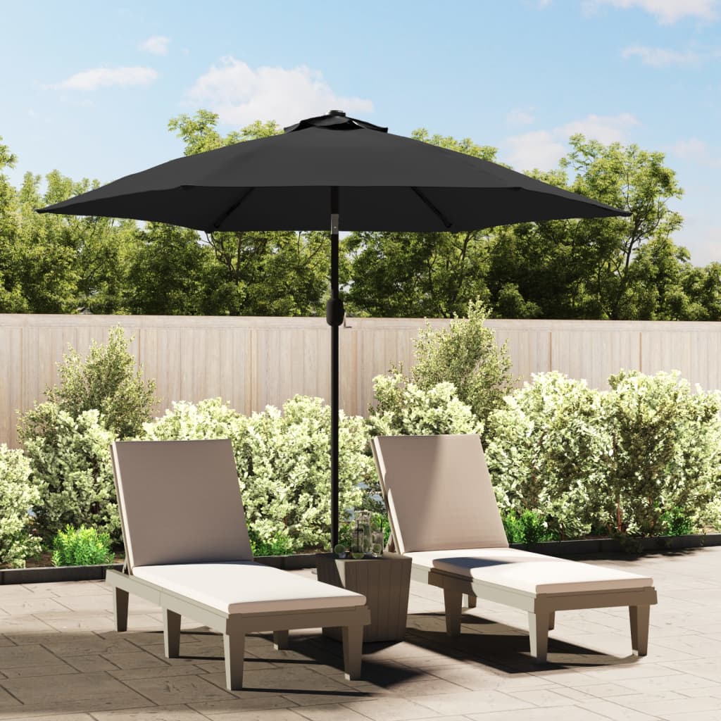 vidaXL Outdoor Umbrella Parasol Tilting Sunshade Garden Sun Shelter Steel-5