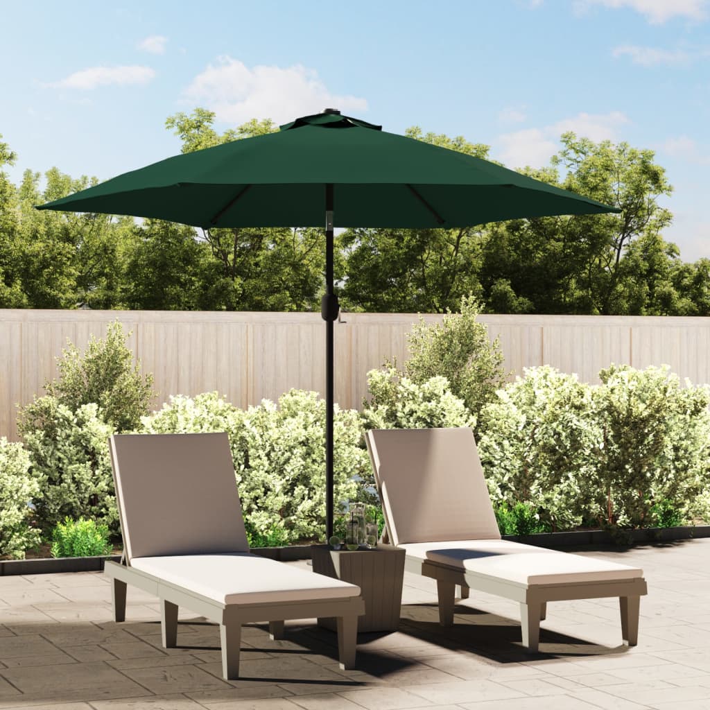 vidaXL Outdoor Umbrella Parasol Tilting Sunshade Garden Sun Shelter Steel-0