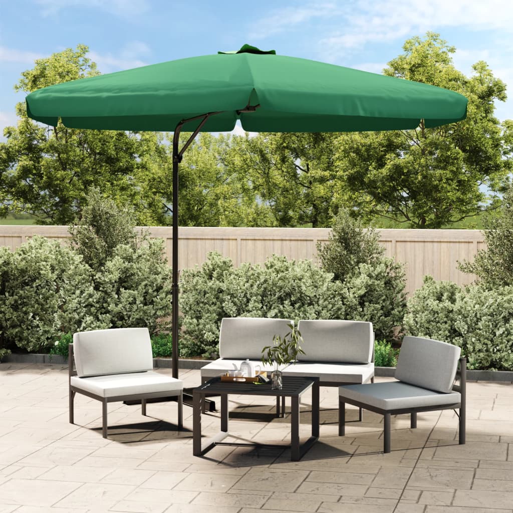 vidaXL Outdoor Umbrella Parasol with Cross Base Patio Sunshade Sun Shelter-6