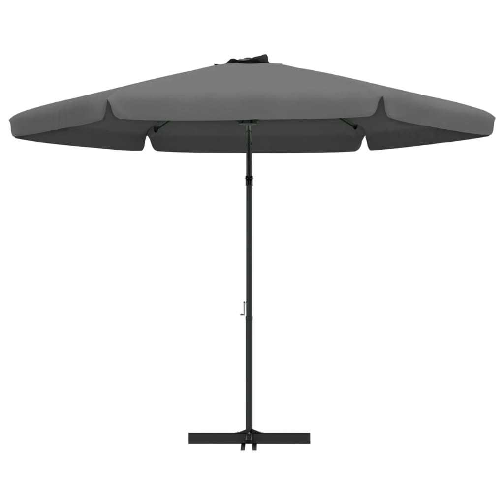 vidaXL Outdoor Umbrella Parasol with Cross Base Patio Sunshade Sun Shelter-1