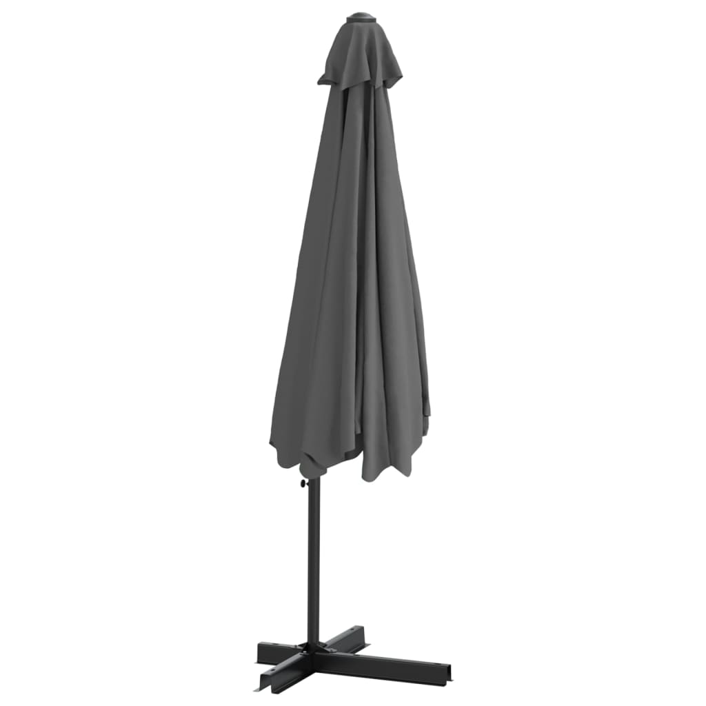 vidaXL Outdoor Umbrella Parasol with Cross Base Patio Sunshade Sun Shelter-4