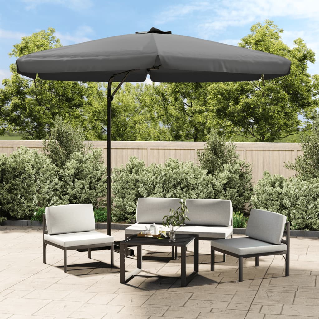 vidaXL Outdoor Umbrella Parasol with Cross Base Patio Sunshade Sun Shelter-5