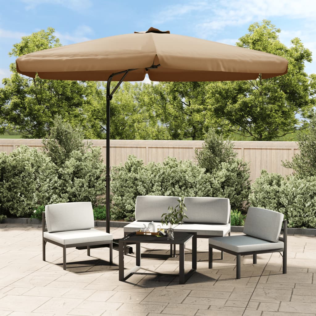 vidaXL Outdoor Umbrella Parasol with Cross Base Patio Sunshade Sun Shelter-8