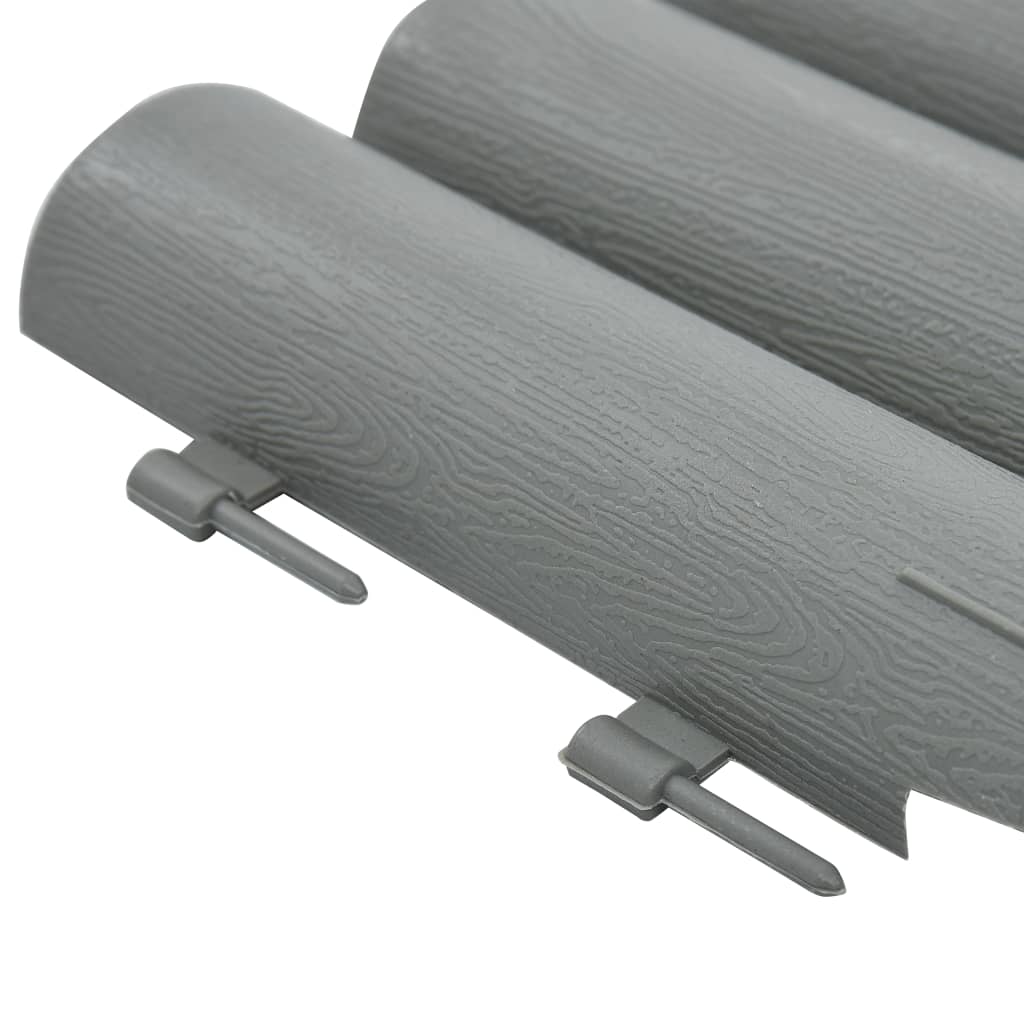 vidaXL Lawn Edgings Landscape Edging Outdoor Barrier Edging Border 36 pcs PP-1