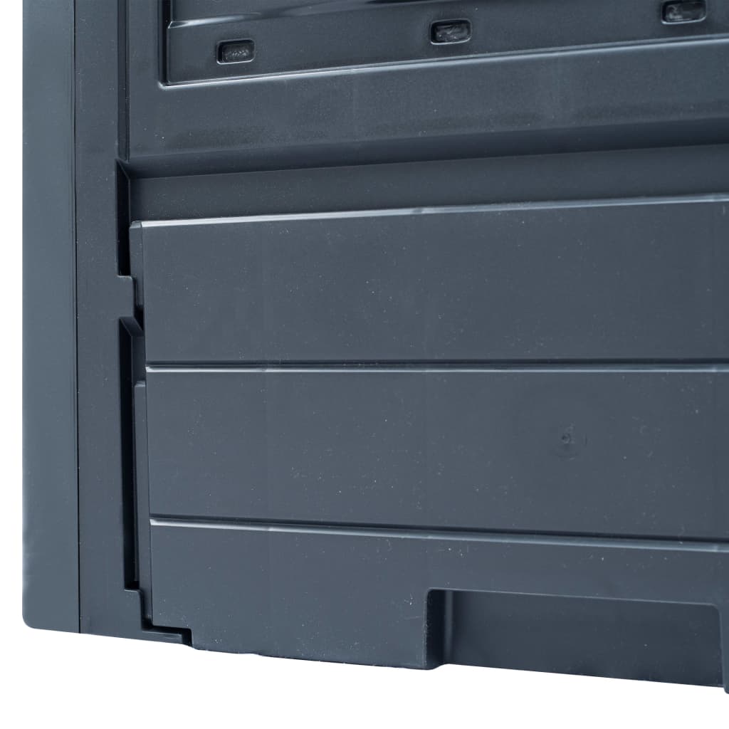 vidaXL Garden Composters 3 pcs Gray 23.6"x23.6"x28.7" 206.1 gal-4
