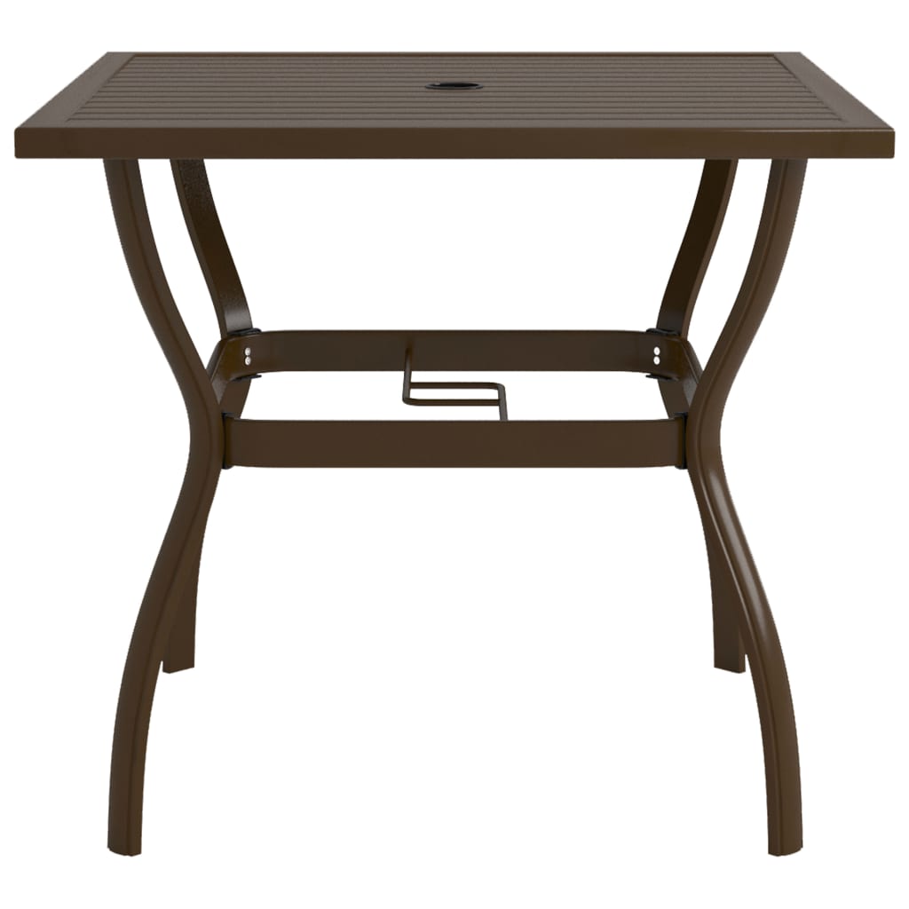 vidaXL Outdoor Dining Table Patio Table Porch Deck Garden Furniture Steel-2