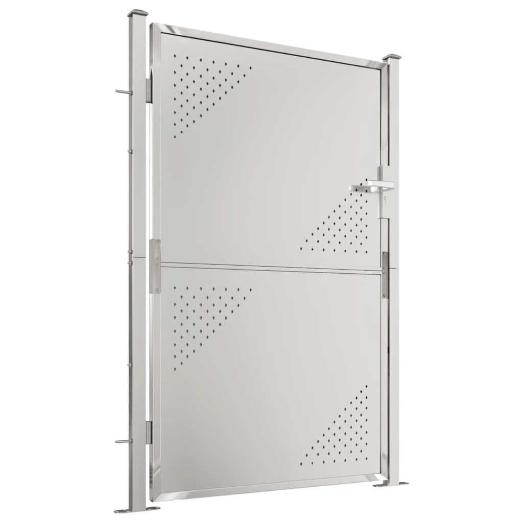 vidaXL Garden Gate 39.4"x59.1" Stainless Steel-1