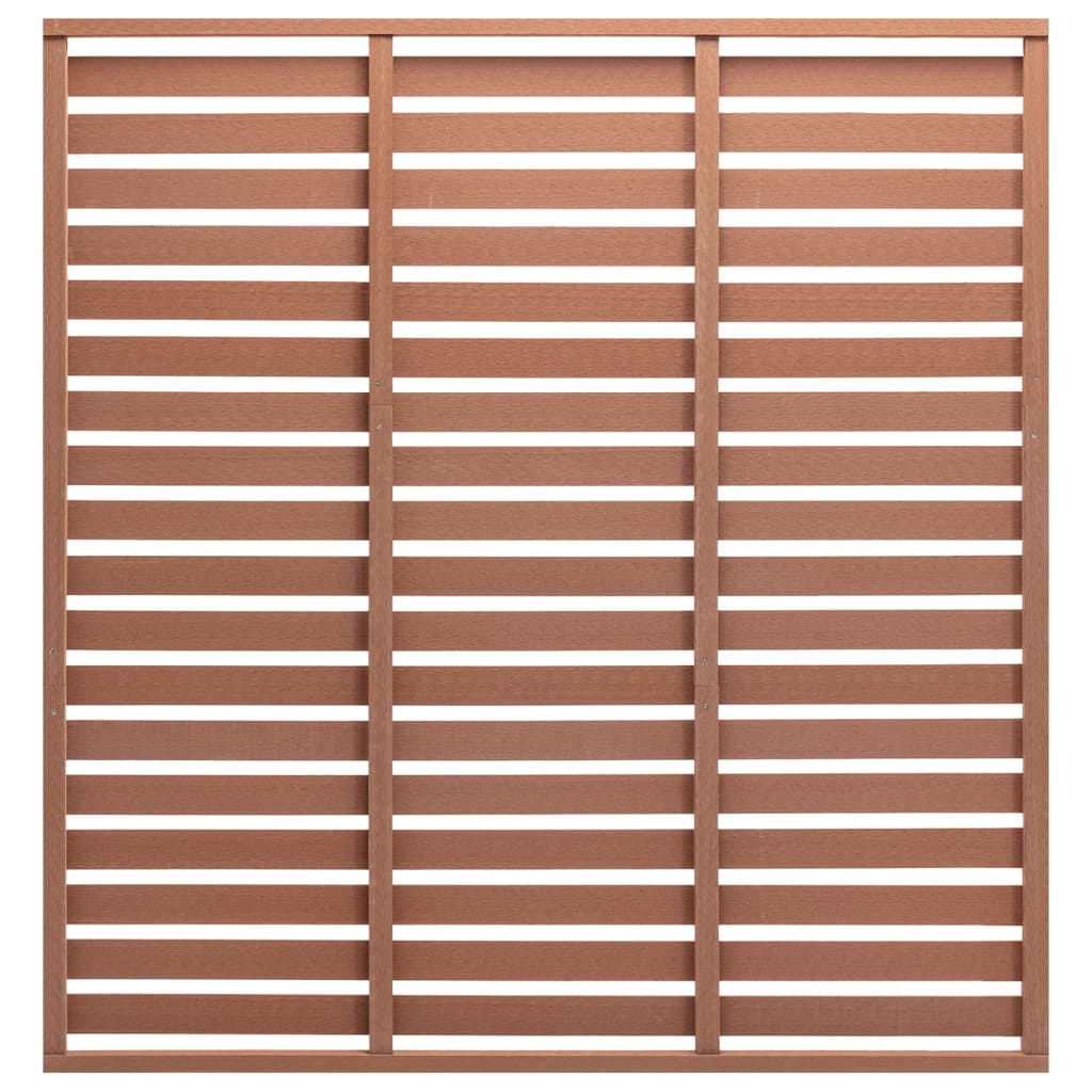 vidaXL Fence Panel Outdoor Patio Barrier Fence Privacy Screen Garden Fence WPC-4