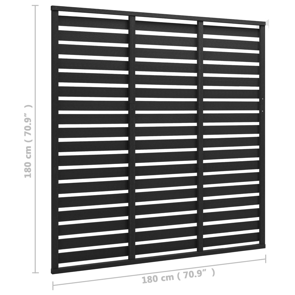vidaXL Fence Panel Outdoor Patio Barrier Fence Privacy Screen Garden Fence WPC-0