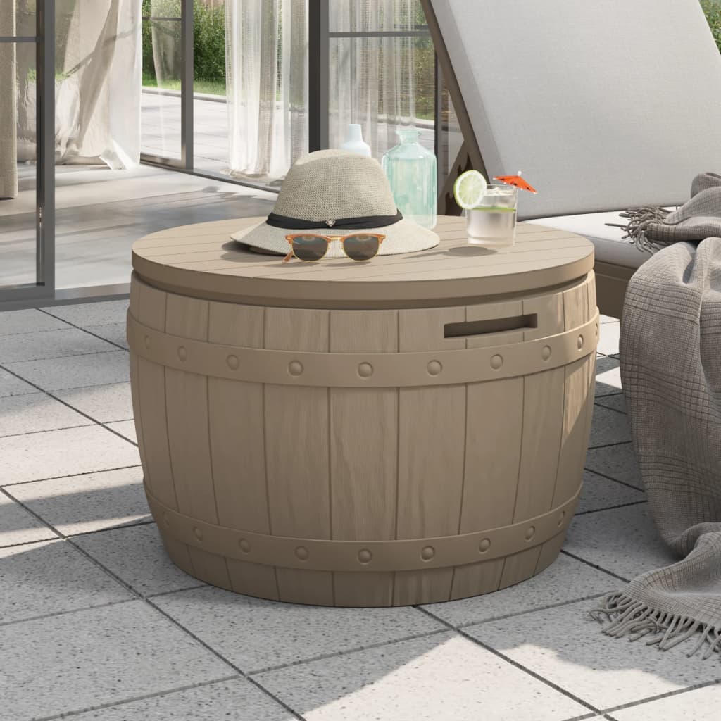 vidaXL Outdoor Storage Box Patio Furniture Garden Storage Chest Polypropylene-6