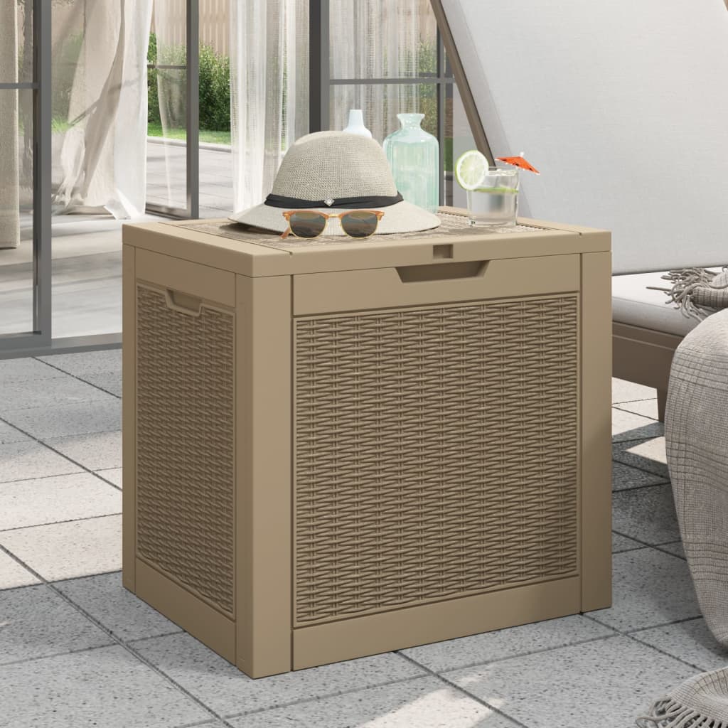 vidaXL Outdoor Storage Box Patio Furniture Garden Storage Chest Polypropylene-0
