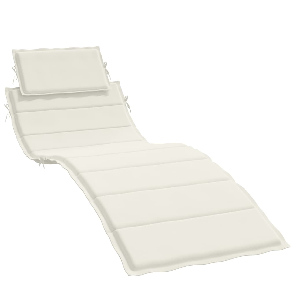 vidaXL Sun Lounger Cushion Sunbed Seating Pad Outdoor Patio Garden Fabric-1