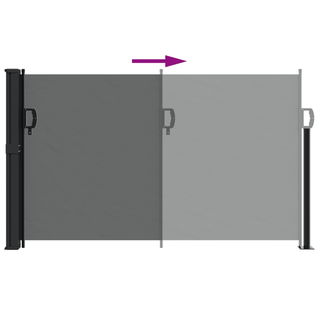 vidaXL Retractable Side Awning Sun Shade Privacy Screen Outdoor Patio Garden-4
