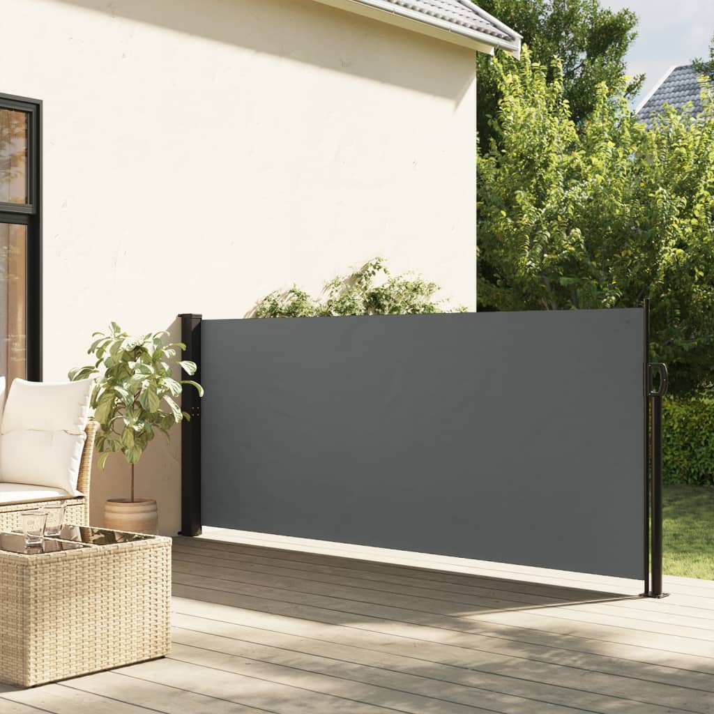 vidaXL Retractable Side Awning Sun Shade Privacy Screen Outdoor Patio Garden-0