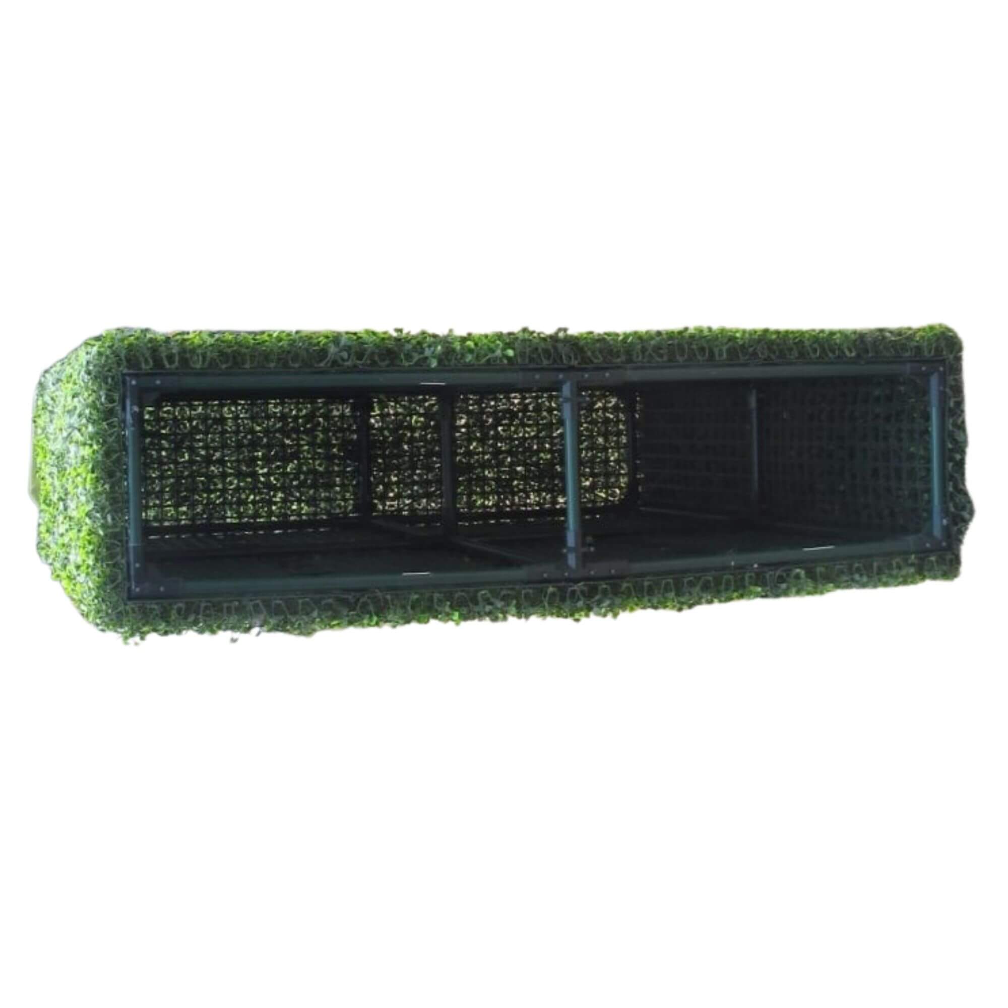 Premium Two Tone Green Artificial Boxwood Hedge 30"L x 30"H Commercial Grade UV Resistant-2