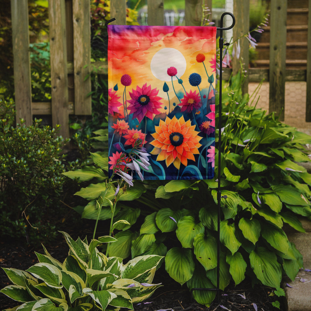 Dahlias in Color Garden Flag-1