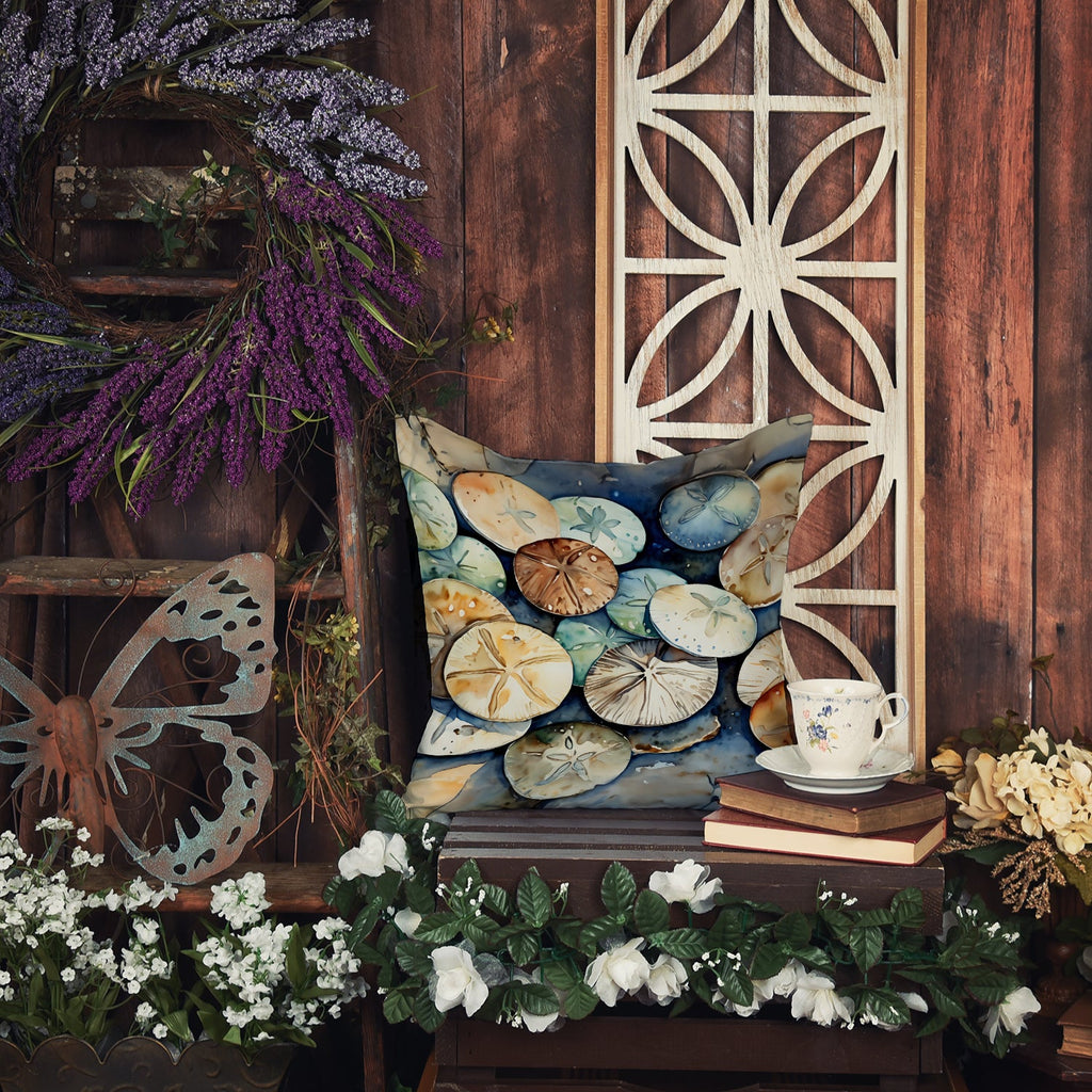 Sand Dollars Throw Pillow-4