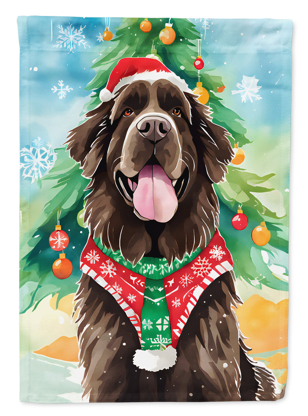 Newfoundland Christmas House Flag-0
