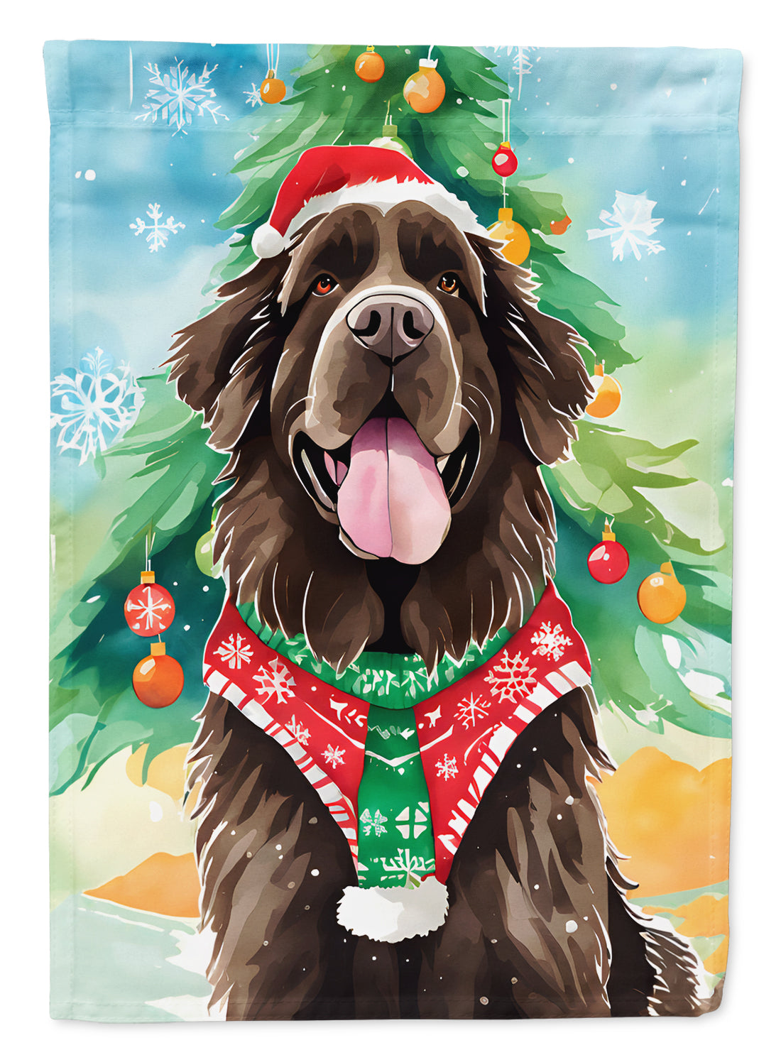 Newfoundland Christmas House Flag-0