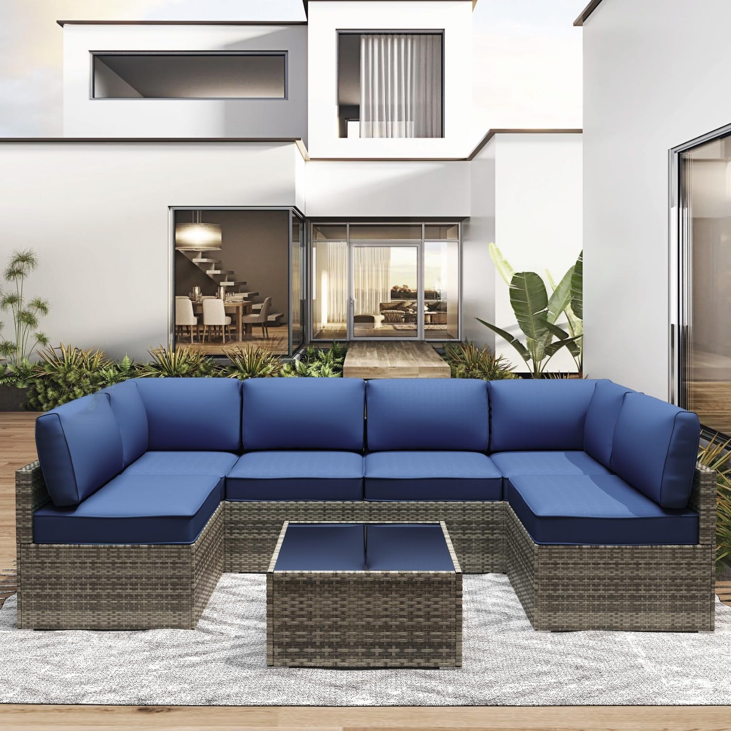 Water-Resistant Outdoor Cushions for Patio Furniture Sets-1