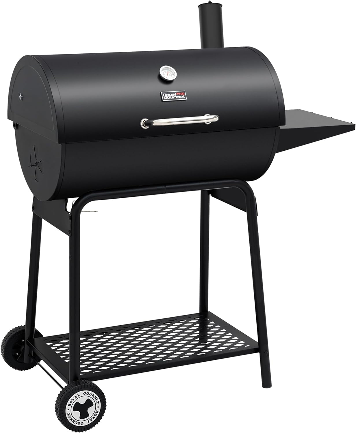 30 Inch Barrel Charcoal Grill: 627 Inch, Outdoor BBQ-1