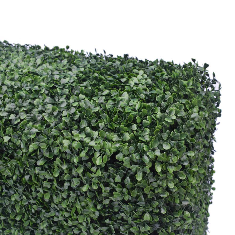 Premium Two Tone Green Artificial Boxwood Hedge 30"L x 30"H Commercial Grade UV Resistant-3
