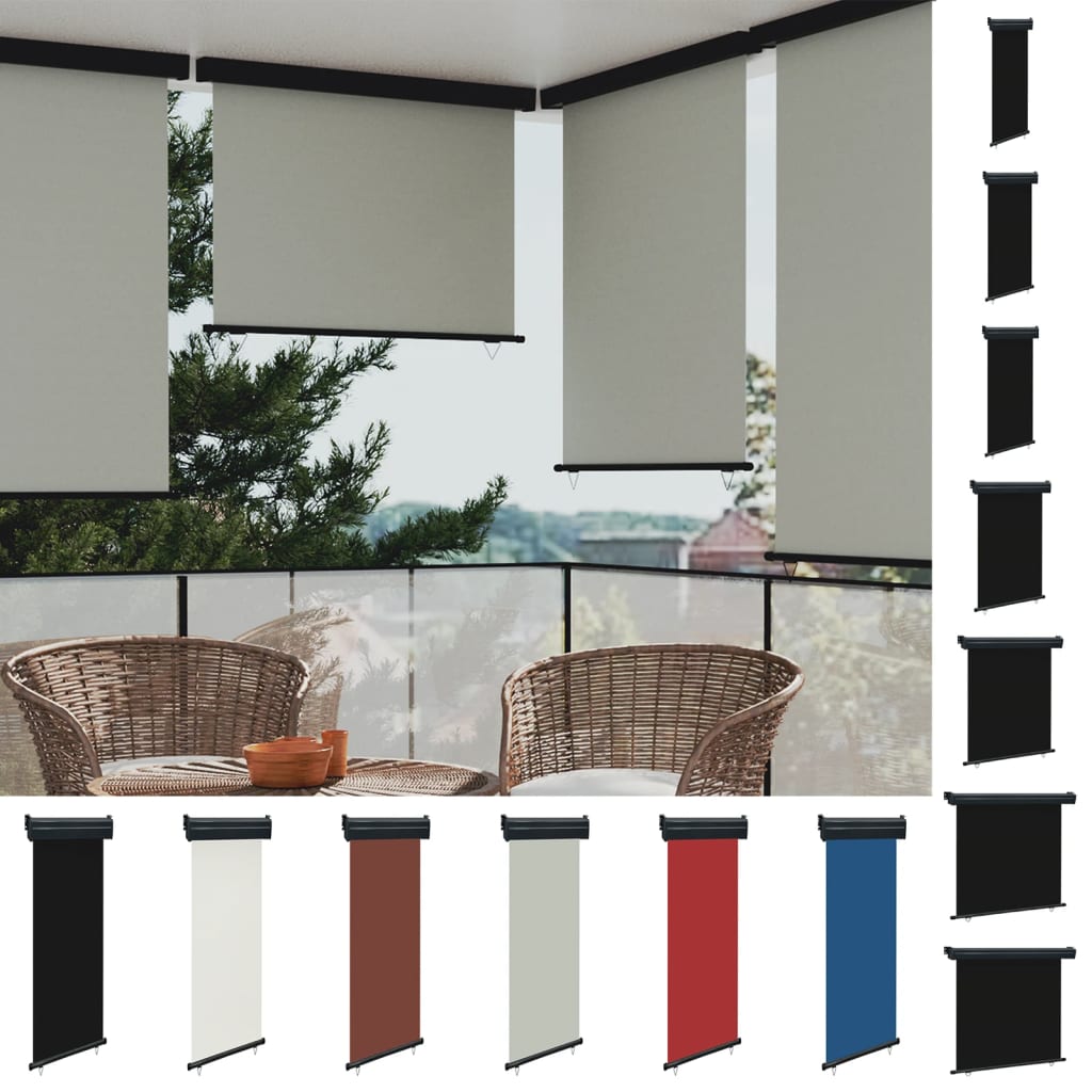 vidaXL Sun Screen Retractable Awning Outdoor Privacy Screen for Deck Balcony-4